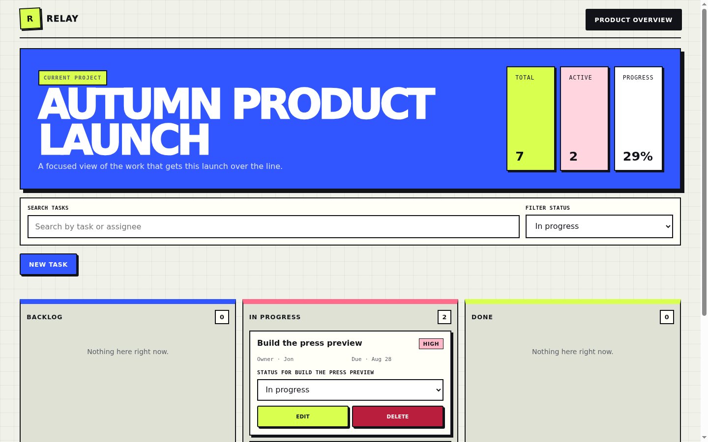 Screenshot of Filter to the next move in Project board